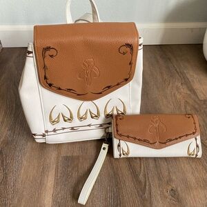 ☘️Danielle Nicole Star Wars The Mandelorian mini backpack purse, and wallet